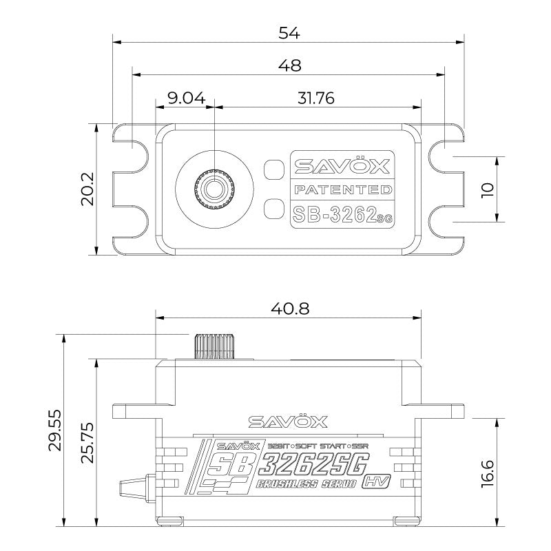 High Torque, High Voltage, Brushless Servo, Black Edition, .065sec/486.1oz@8.4V