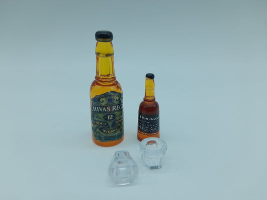 Ensemble de (2) Bouteilles et (2) verres 1/10