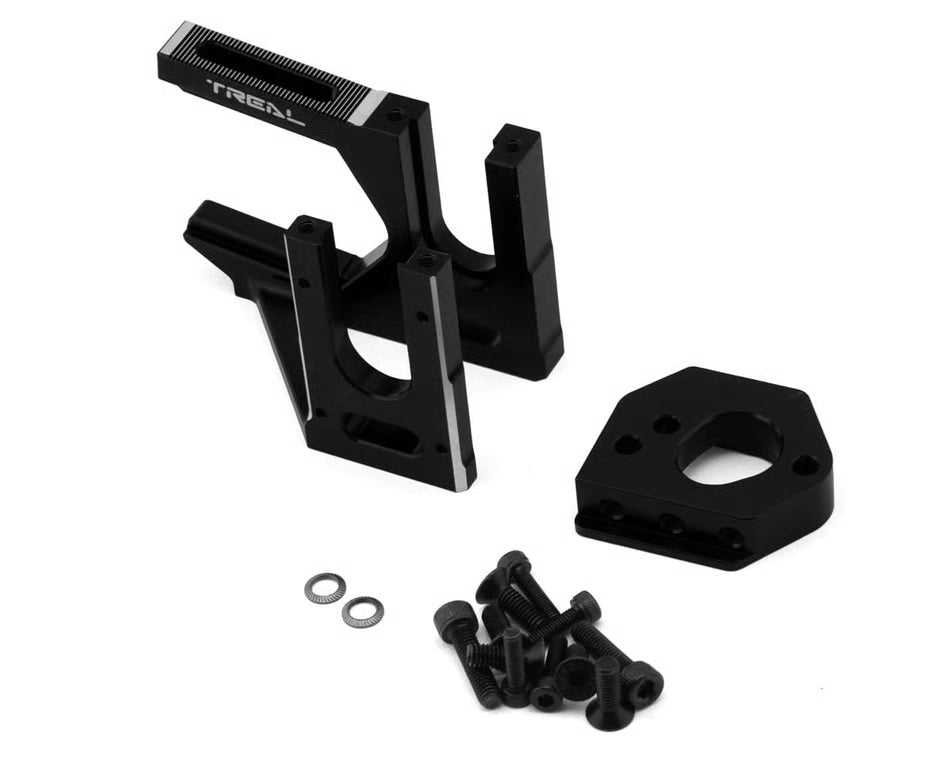 Treal Hobby Arrma 6S Aluminum Motor Plate & Center Differential Mount Set (Red)