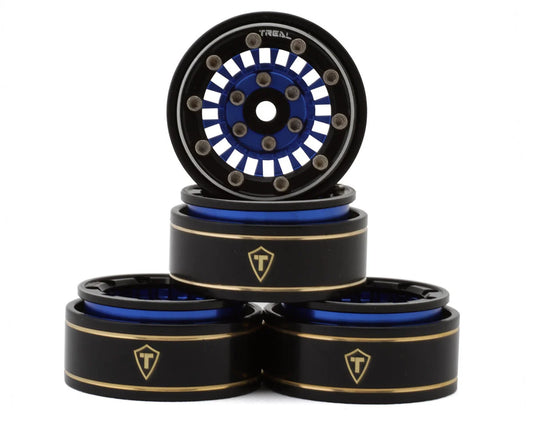 Treal Hobby Type C 1.0" Brass Beadlock Crawler Wheels (4) (27.3g)