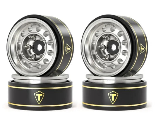 Treal Hobby Type K 1.0" 12-Hole Beadlock Classic Vintage Wagon Wheels (4) (28.9g)