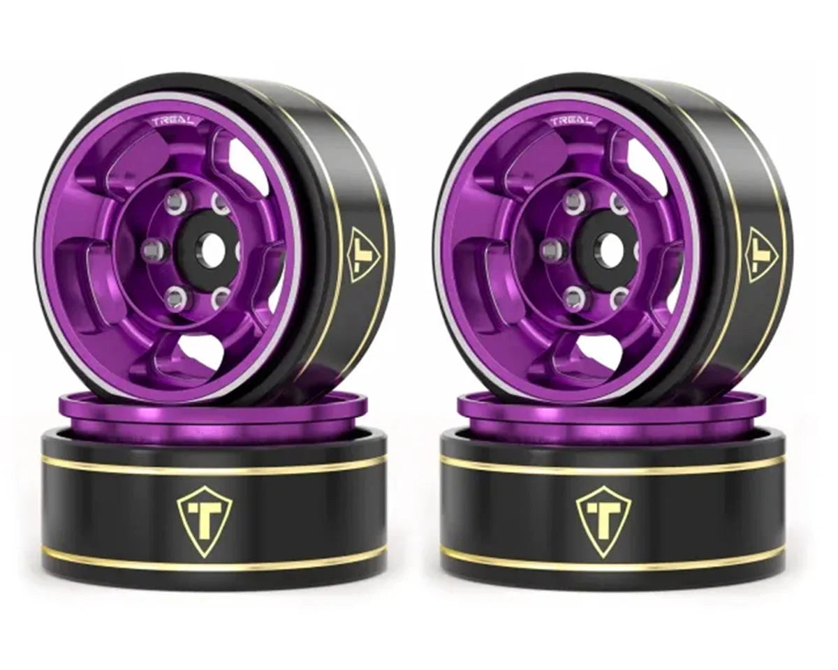 Treal Hobby Type G 1.0" 5-Spoke Beadlock Classic Wheels (4) (27.1g)