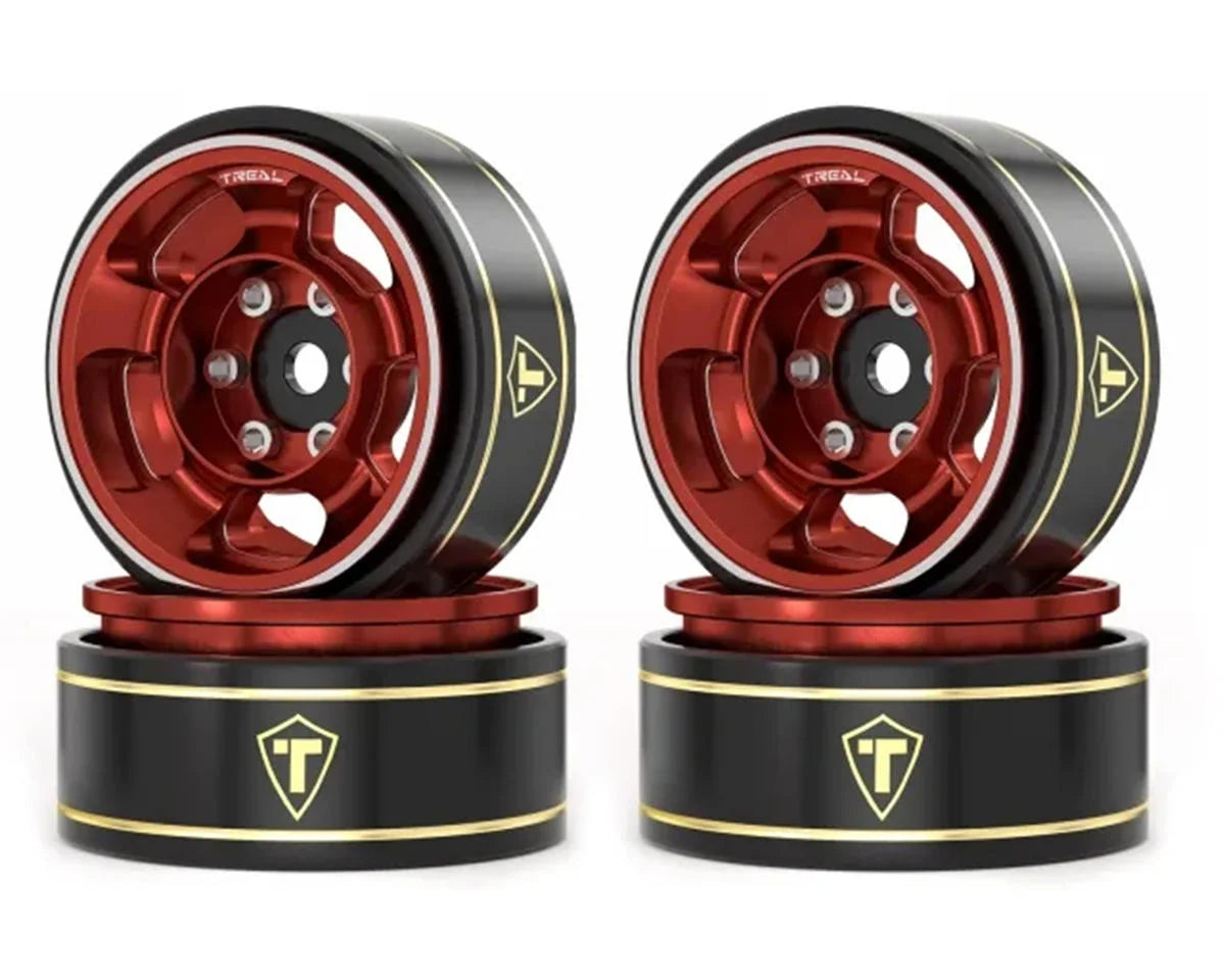 Treal Hobby Type G 1.0" 5-Spoke Beadlock Classic Wheels (4) (27.1g)