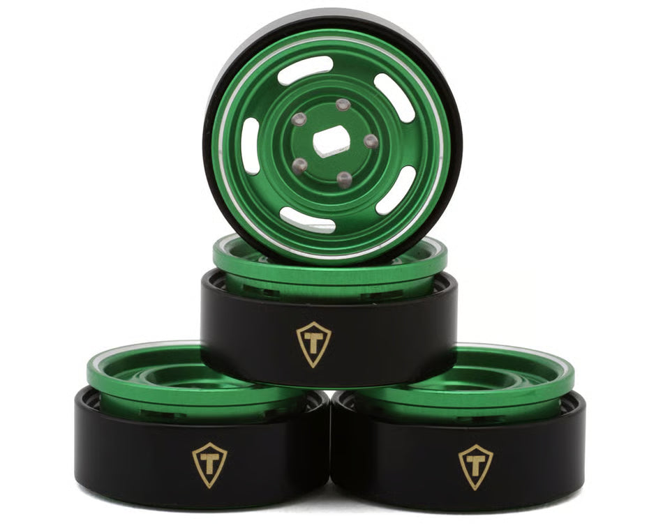 Treal Hobby 0.7" 5-Slot Aluminum Micro Rock Crawler Beadlock Wheels (4) (8g ea)