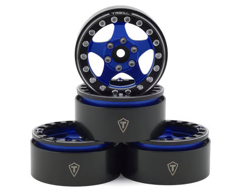 Treal Hobby 1.9" Type E Classic 5-Spoke Beadlock Wheels (4) (126g ea)