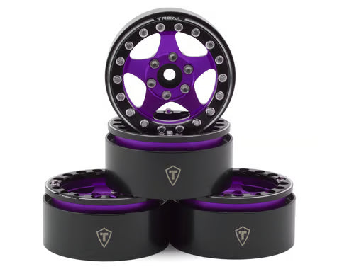Treal Hobby 1.9" Type E Classic 5-Spoke Beadlock Wheels (4) (126g ea)