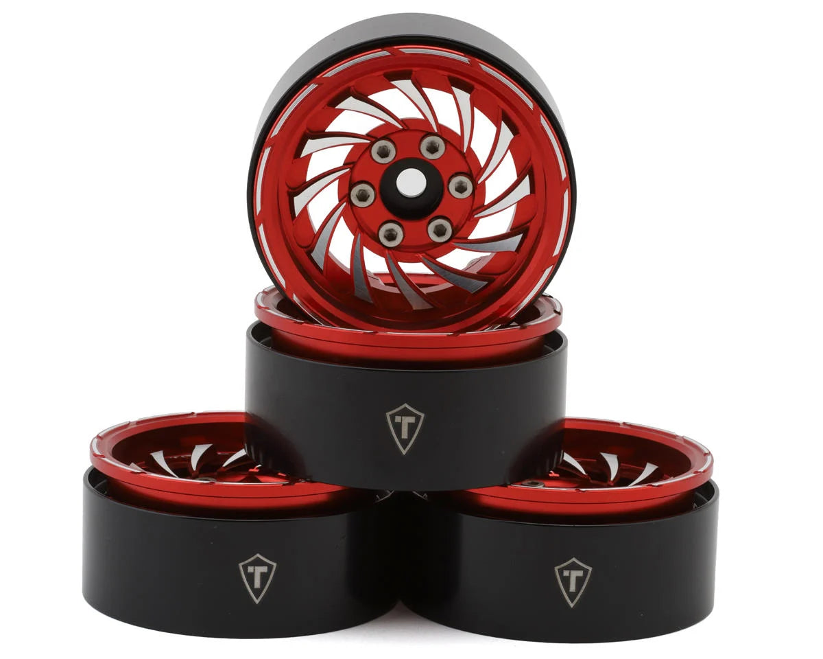 Treal Hobby Cyclone 1.9" Aluminum Beadlock Wheels (4) (122.5g)