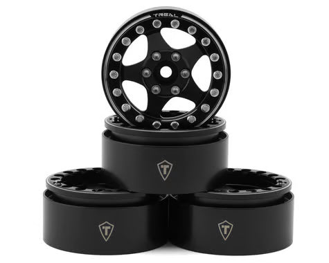 Treal Hobby 1.9" Type E Classic 5-Spoke Beadlock Wheels (4) (126g ea)