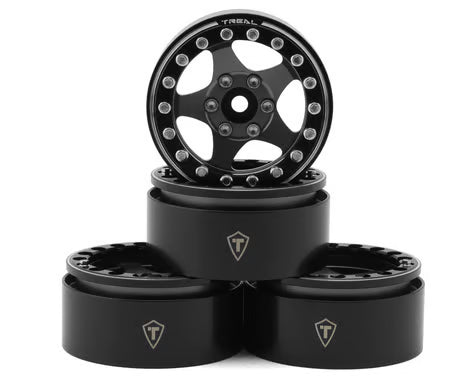 Treal Hobby 1.9" Type E Classic 5-Spoke Beadlock Wheels (4) (126g ea)