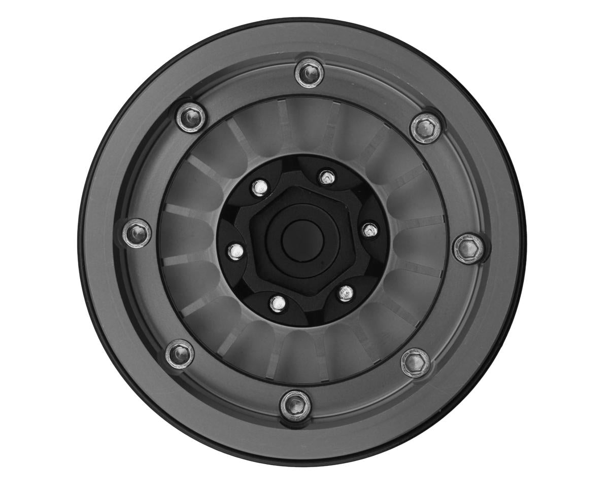 Treal Hobby 1.9" Type-J Multi-Spoke Aluminum Crawler Beadlock Wheels  (4) (113.7g ea)