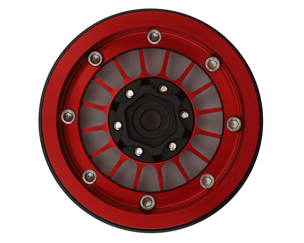 Treal Hobby 1.9" Type-J Multi-Spoke Aluminum Crawler Beadlock Wheels  (4) (113.7g ea)