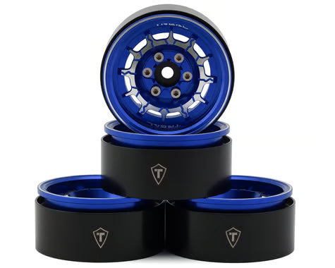 Treal Hobby 1.9" Type-M Aluminum Crawler Beadlock Wheels (4) (122.9g ea)