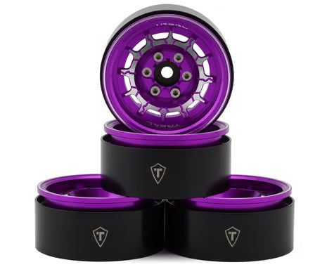 Treal Hobby 1.9" Type-M Aluminum Crawler Beadlock Wheels (4) (122.9g ea)