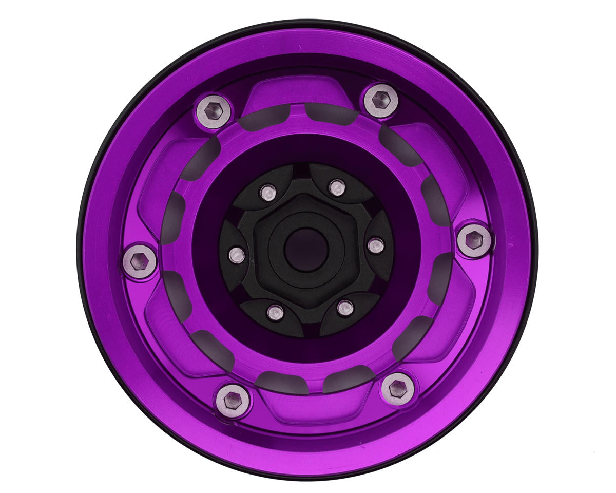 Treal Hobby 1.9" Type-M Aluminum Crawler Beadlock Wheels (4) (122.9g ea)