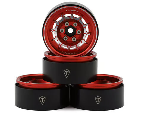 Treal Hobby 1.9" Type-M Aluminum Crawler Beadlock Wheels (4) (122.9g ea)