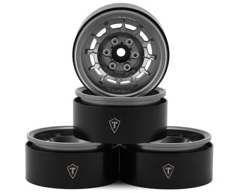 Treal Hobby 1.9" Type-M Aluminum Crawler Beadlock Wheels (4) (122.9g ea)