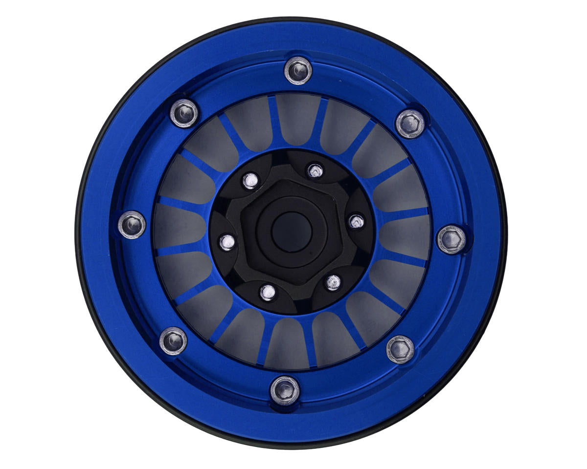 Treal Hobby 1.9" Type-J Multi-Spoke Aluminum Crawler Beadlock Wheels  (4) (113.7g ea)