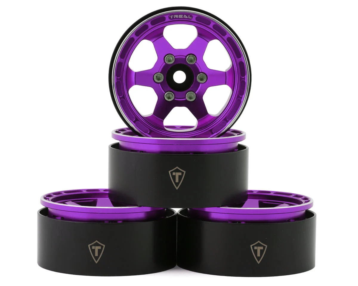 Treal Hobby Type H 1.9" 6-Spoke Beadlock Wheels (4)