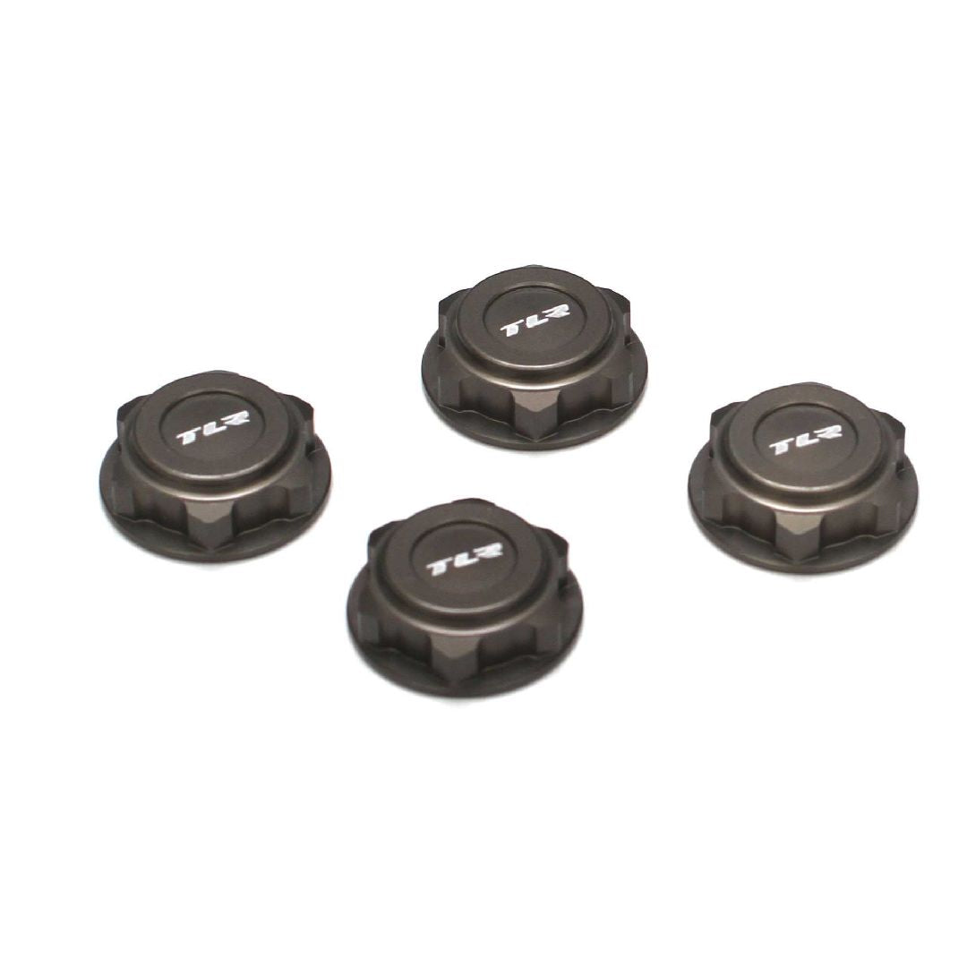 TLR Covered 17mm Wheel Nuts, Alum: 8B/8T 2.0