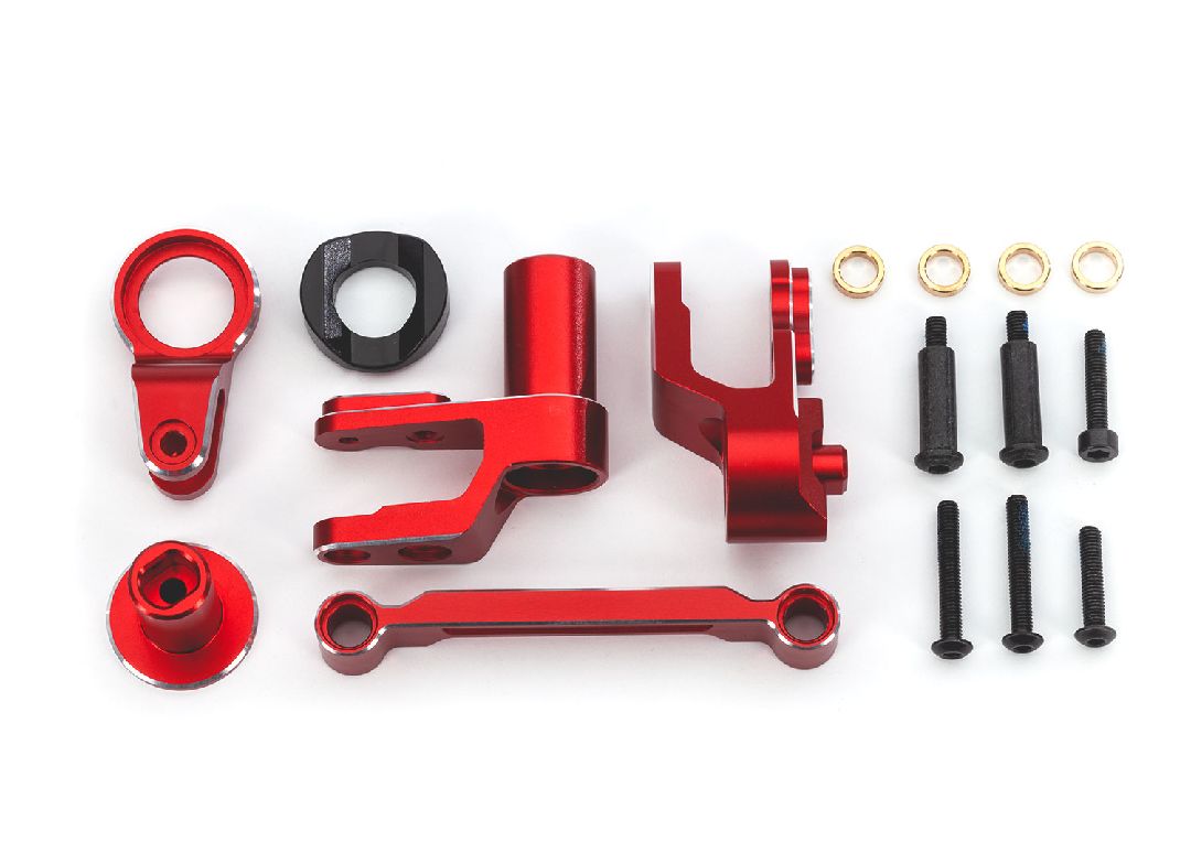 Traxxas Steering bellcranks, draglink, anodized aluminum