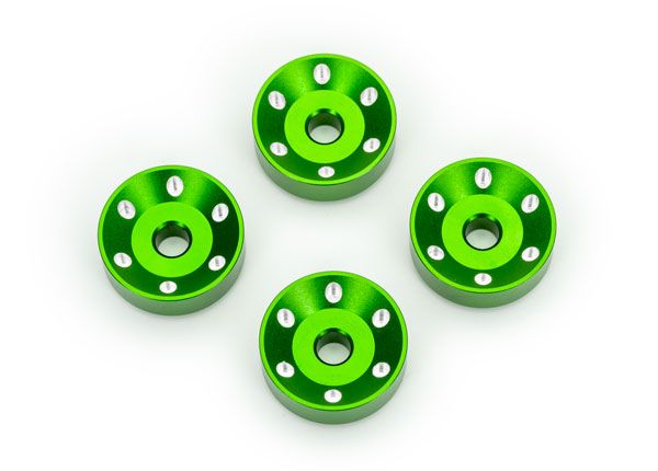 Traxxas Wheel washers, machined aluminum (4)