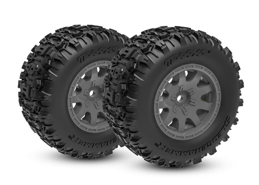 Traxxas Tires & wheels, assembled (front) (2)