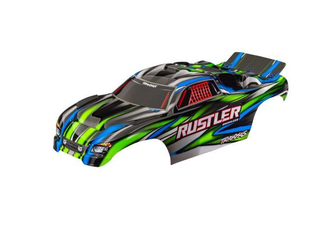 Traxxas Body Rustler Blue Clipless