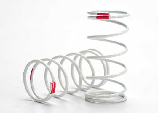 Traxxas Spring, shock (white) (GTR) (std. rear) (1.4 rate pink) (1 pair)