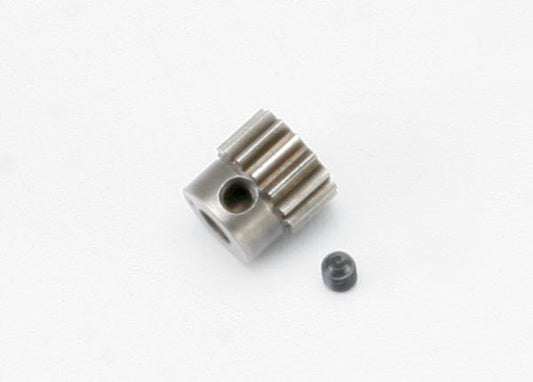 Traxxas Gear, 14-T pinion (0.8 metric pitch, compatible with 32-pitch) (hardened steel) (fits 5mm shaft)/ set screw