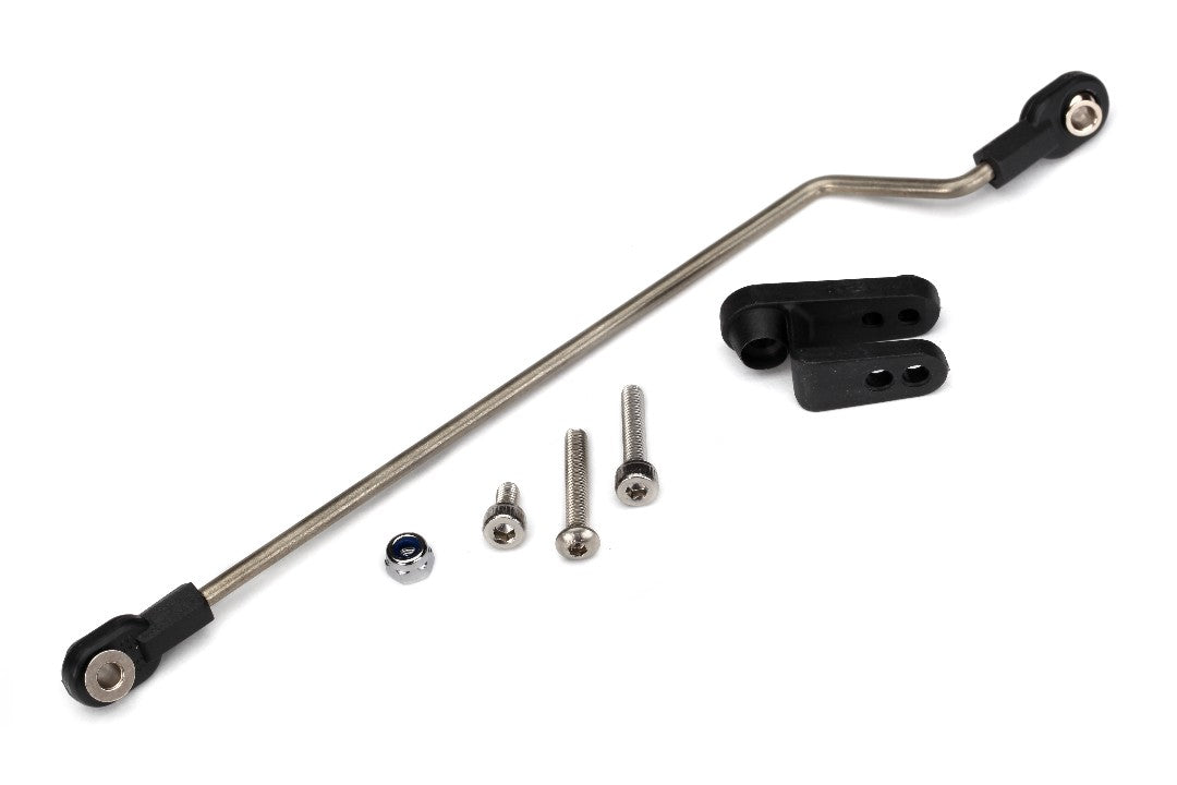 Traxxas Rudder pushrod, assembled/ servo horn