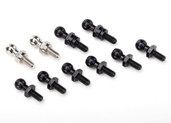 Traxxas Pivot balls: black (6), silver (2), black (long) (2) - PN# 7540X