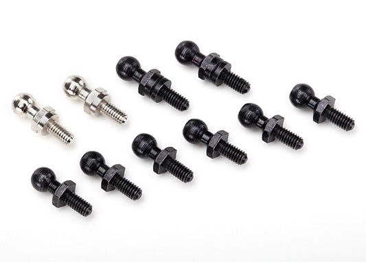 Traxxas Pivot balls: black (6), silver (2), black (long) (2) - PN# 7540X