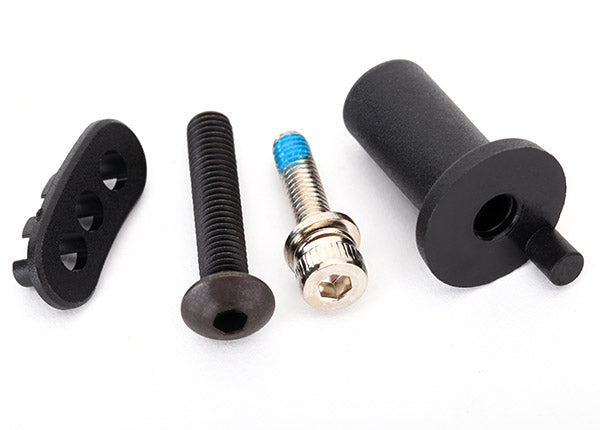 Traxxas Motor mount hinge post/ 5x25mm BCS (1)/ 4x16mm CS with s