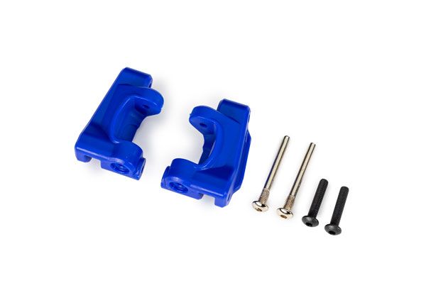 Traxxas Caster blocks, extreme heavy duty, black(2)