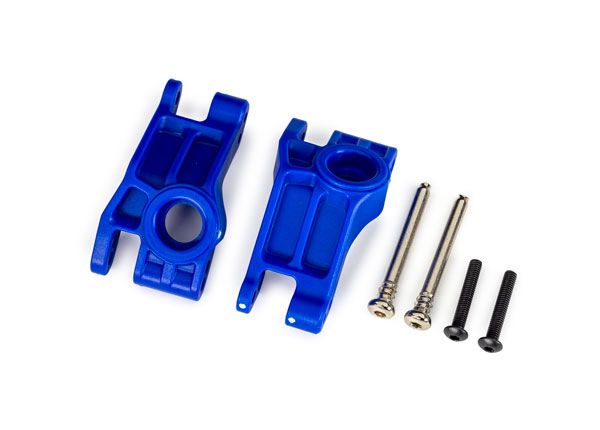 Traxxas Carriers, stub axle, rear, black (2)