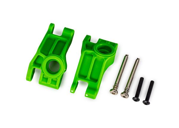 Traxxas Carriers, stub axle, rear, black (2)