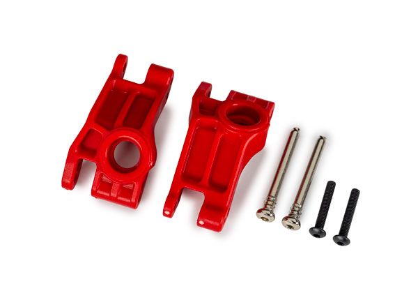Traxxas Carriers, stub axle, rear, black (2)