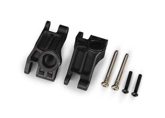Traxxas Carriers, stub axle, rear, black (2)(#9180/9181/9182)