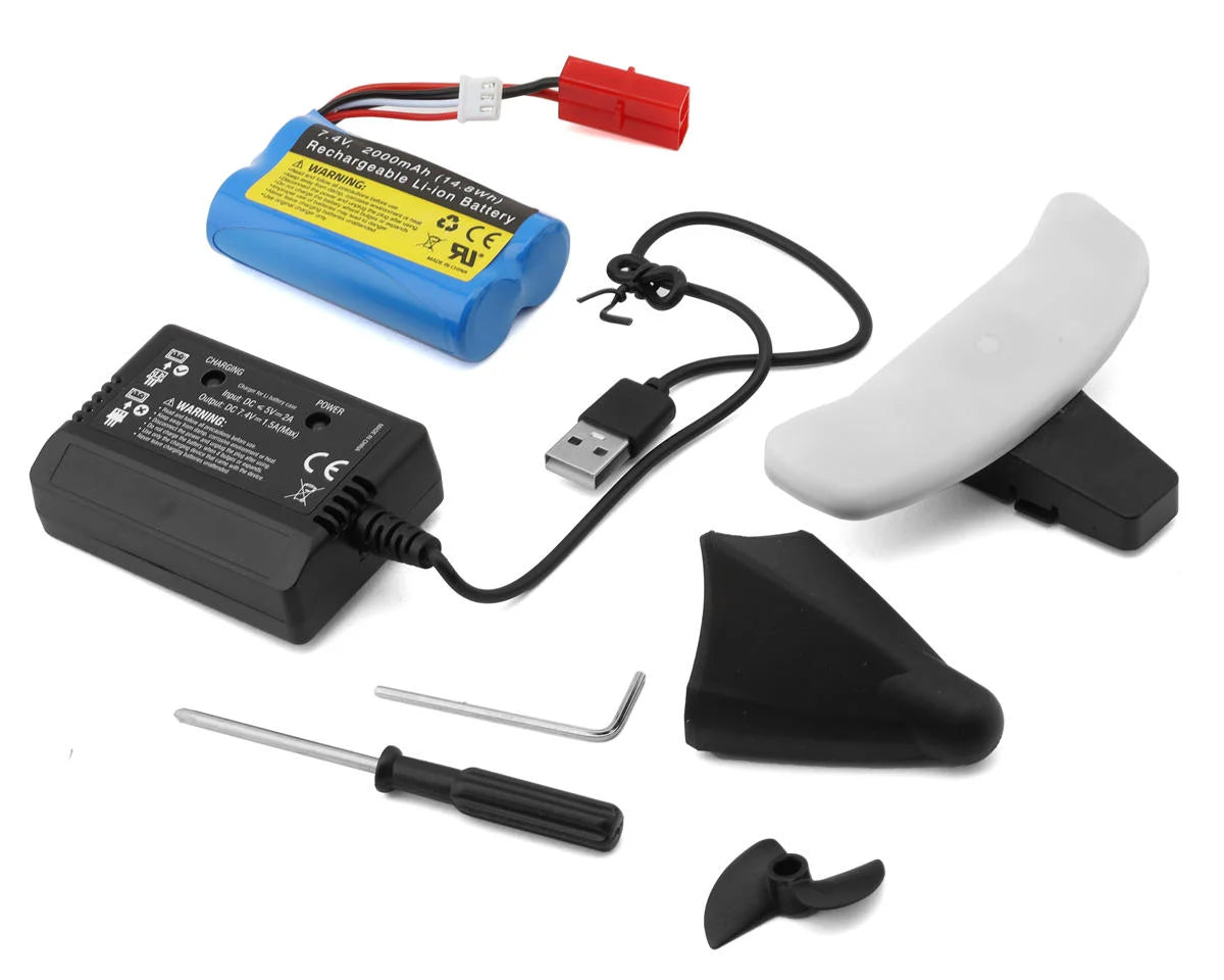 UDI RC Xiphactinus 17" High Speed Brushless Self-Righting RTR Electric Boat w/2.4GHz Radio, Battery & Charger
