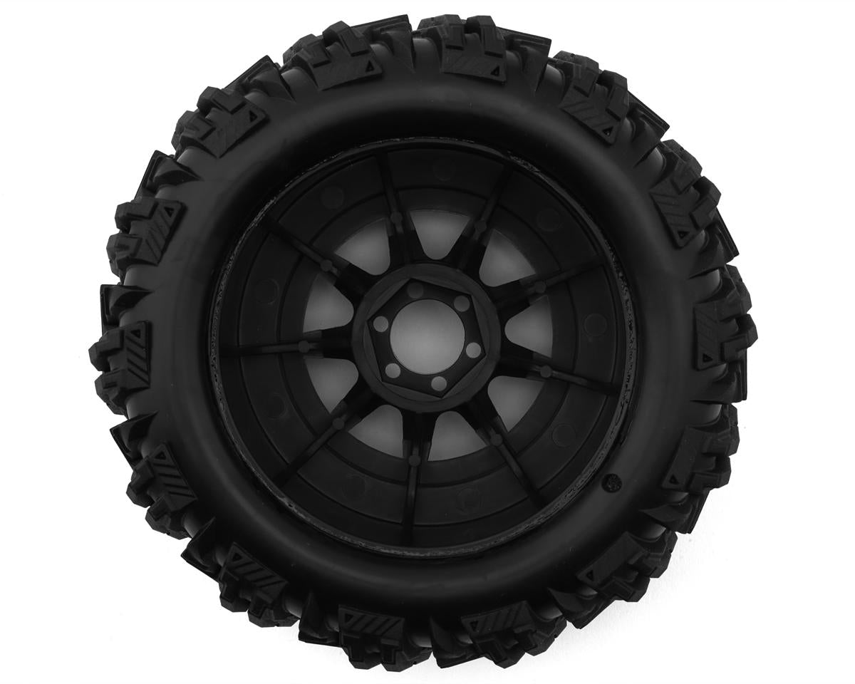 UpGrade RC Dirt Claw 2.2" Pre-Mounted BELTED Tires for Mini Maxx®/XRT® & Mini Kraton® (2) w/12mm Narrow, 12mm Wide, & 14mm Hexes