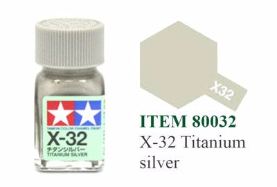 EX-32 Titanium Silver - Tamiya Enamel Paint