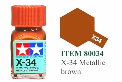 EX-34 Metallic Brown - Tamiya Enamel Paint