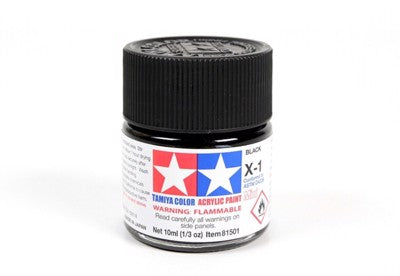 X-1 Black Gloss Mini - Tamiya Acrylic Paint