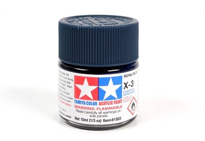 X-3 Royal Blue Gloss Mini - Tamiya Acrylic Paint