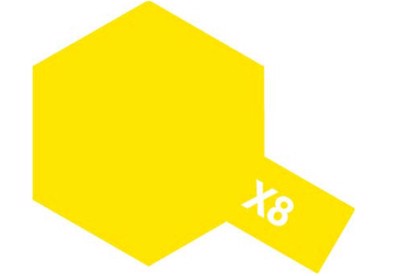 X-8 Lemon Yellow Gloss Mini - Tamiya Acrylic Paint