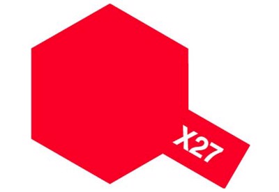 X-27 Clear Red Gloss Mini - Tamiya Acrylic Paint