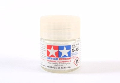 X-35 Clear Semi-Gloss - Tamiya Acrylic Paint