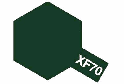 XF-70 Flat Dark Green 2 (INJ) Mini - Tamiya Acrylic Paint
