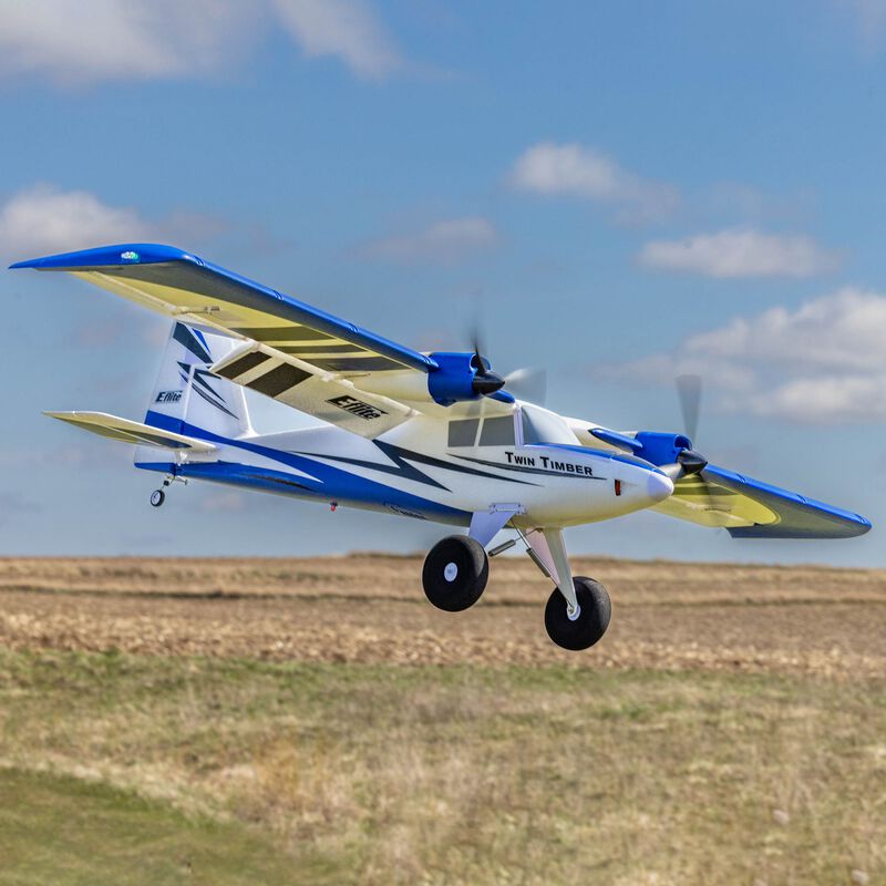 E-Flite Twin Timber 1.6m BNF Basic with AS3X and SAFE Select - PN# EFL23850