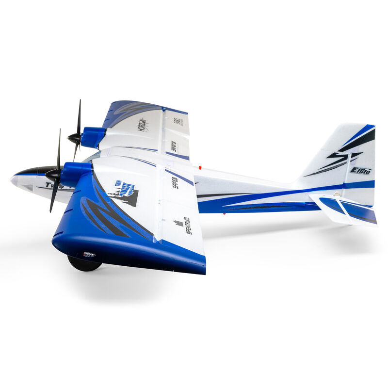 E-Flite Twin Timber 1.6m BNF Basic with AS3X and SAFE Select - PN# EFL23850